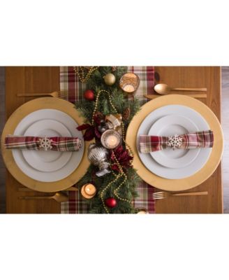 Give Thanks Plaid Table Runner