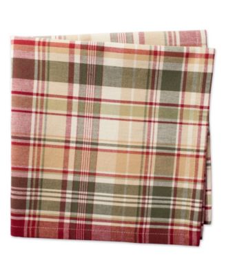 Give Thanks Plaid Napkin, Set of 6
