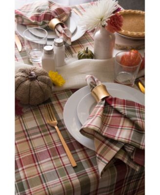 Give Thanks Plaid Napkin, Set of 6