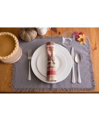 Give Thanks Plaid Napkin, Set of 6
