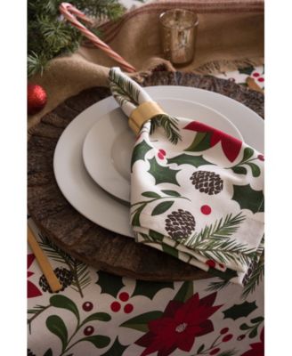 Woodland Christmas Napkin , Set of 6