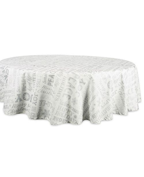 Design Imports Christmas Collage Tablecloth & Reviews ...