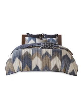 Alpine Chevron Stripe 3-Pc. Quilt Set, King/California King