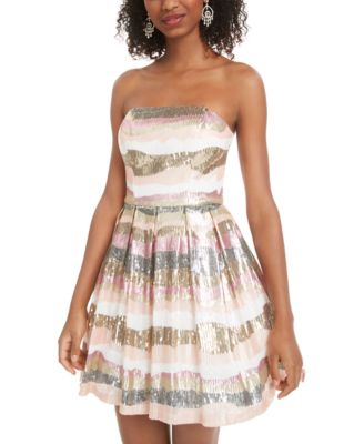 macys strapless dress