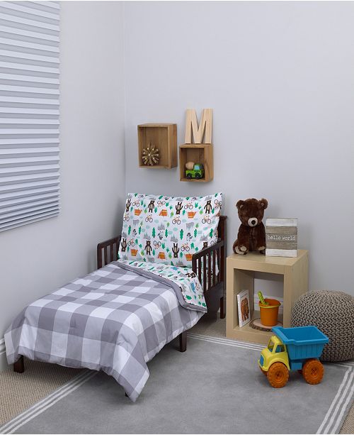 Carter S Woodland 4 Piece Toddler Bedding Set Reviews Bed In A Bag Bed Bath Macy S