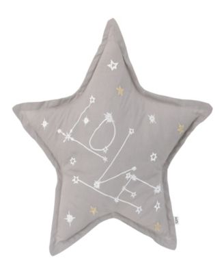 Macy's - Starry Night "Love" Embroidery Decorative Star Shaped Pillow