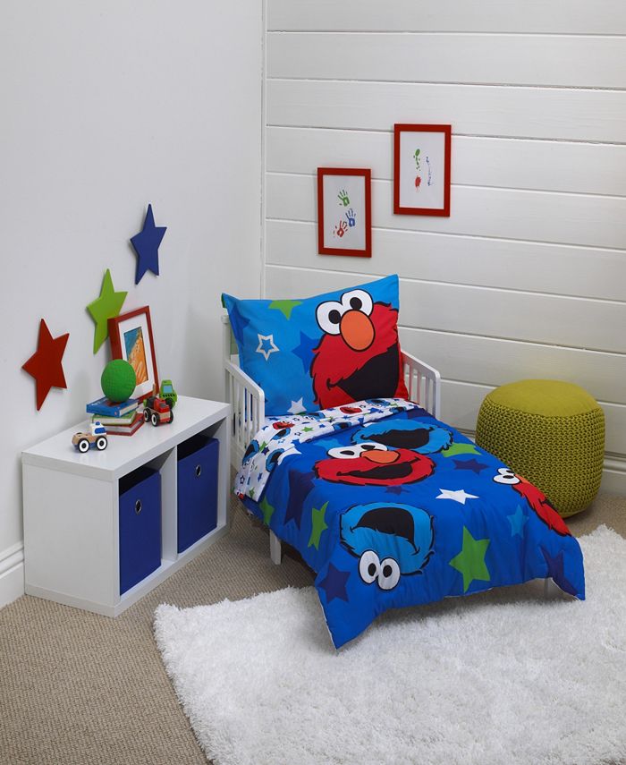 Details about   NEW Sesame Street 4 Piece Full Size Sheet Set with Elmo 2 Pillowcases Microfiber 