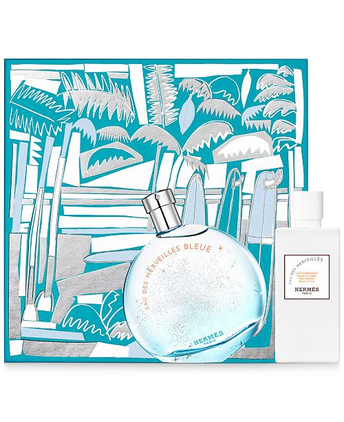 Hermes 2 Pc Eau Des Merveilles Bleue Eau De Toilette Gift Set Reviews All Perfume Beauty Macy S