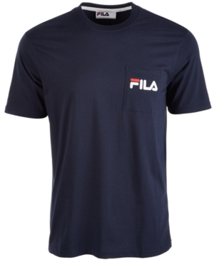 Fila Men's Curtis Logo Pocket T-shirt In Peacoat | ModeSens