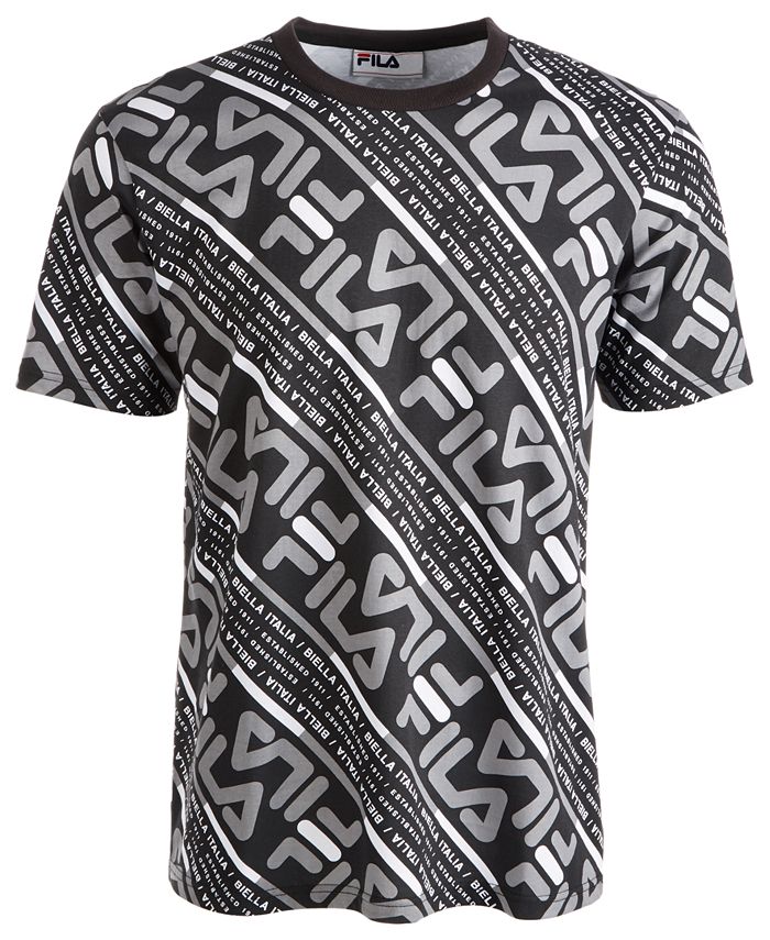Fila Men's Calvin Allover Logo Graphic T-Shirt & Reviews - T-Shirts ...