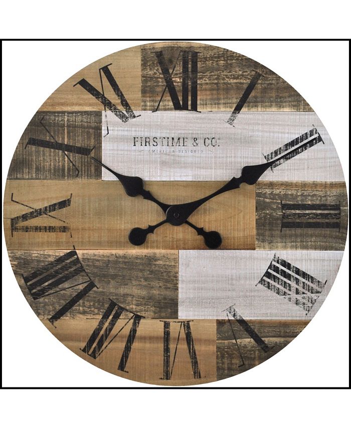 FIRSTIME & CO 18" Pallets Wall Clock Macy's