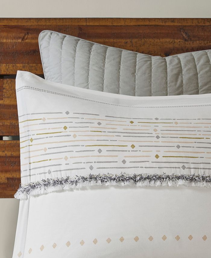 INK+IVY Nea King/California King 3 Piece Cotton Printed Comforter Set