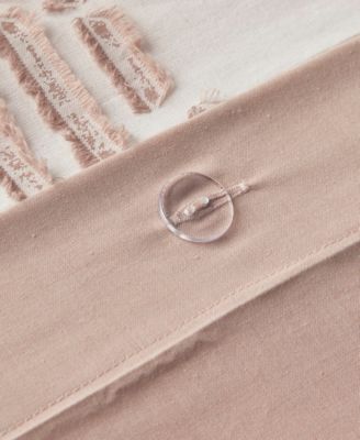 Ellipse Jacquard Cotton 3-Pc. Duvet Cover Set, King/California King