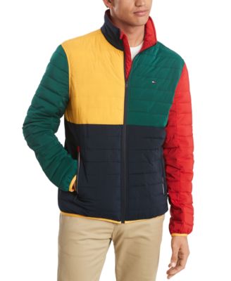 tommy hilfiger color block coat