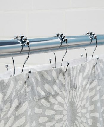Kenney - Beaded Roller Shower Curtain Double Hooks