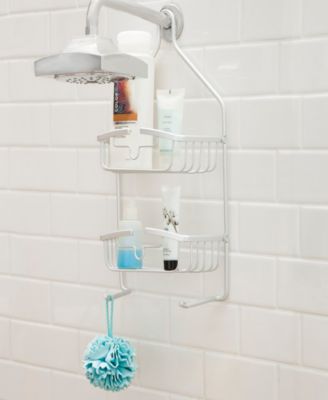 Kenney - Rust-Proof Heavy Duty Aluminum 2-Tier Hanging Shower Caddy