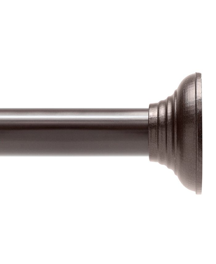 Kenney - Twist Fit™ No Tools Decorative Shower Curtain Rod, 42-72"