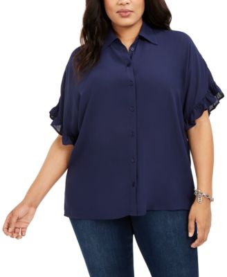 michael kors plus size tops macy's