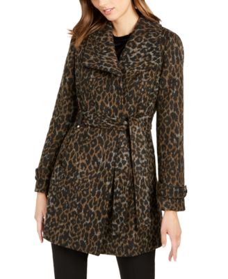 macys leopard coat