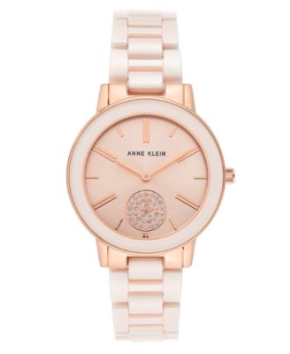 Anne Klein - Women's Pink Ceramic Bracelet Watch 36mm
