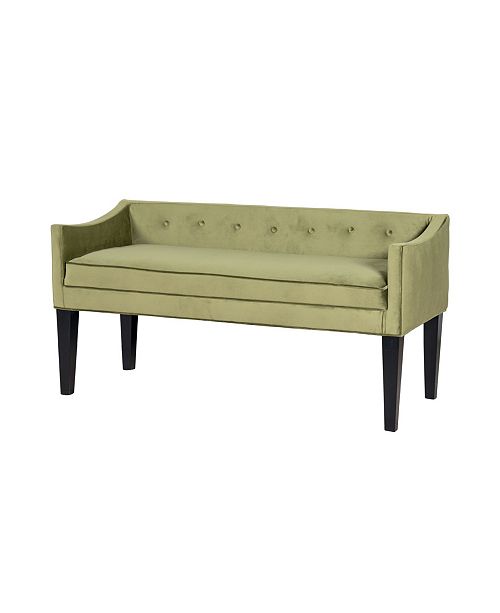 Leffler Home Gracie Button Tufted Upholstered Bench Reviews