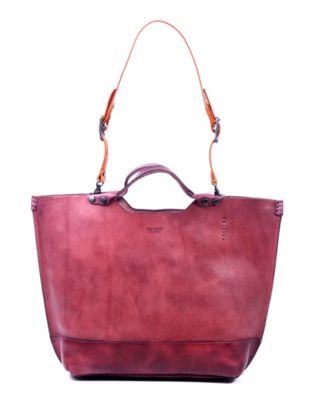 macys leather tote