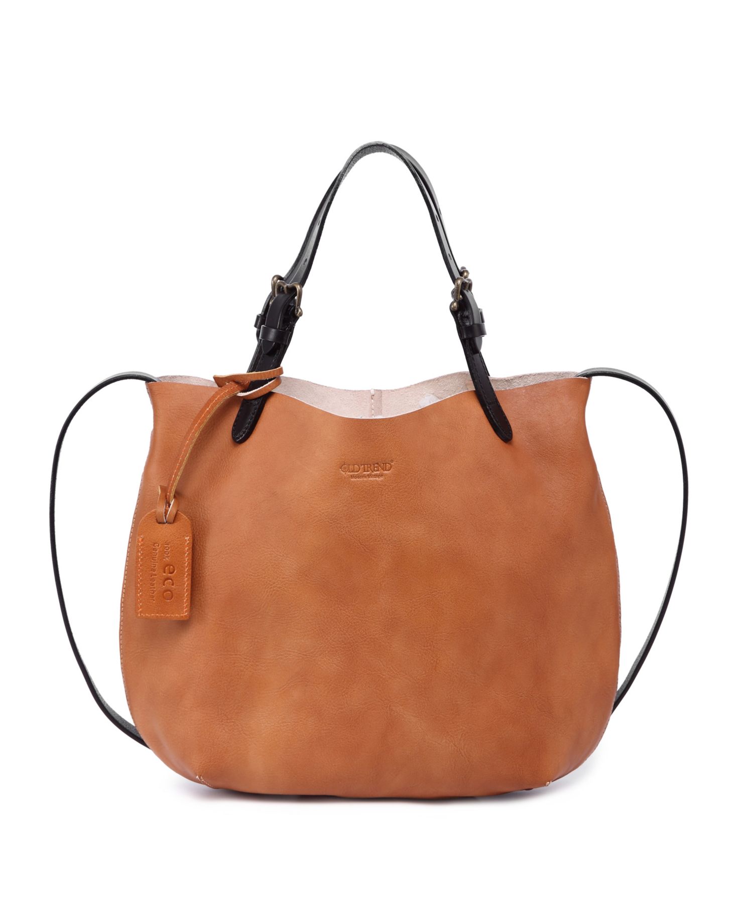 Dip Dye Mini Leather Crossbody Tote Bag