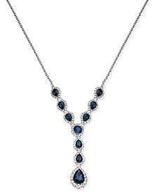 Crystal & Stone Lariat Necklace, 17" + 2" extender, Created for Macy's