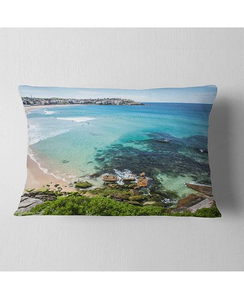 Design Art Designart Expansive Sydney Bondi Beach Seashore Throw