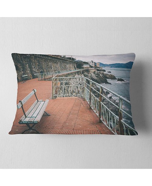 Design Art Designart Seating In Genoa Nervi Coast Seashore Throw