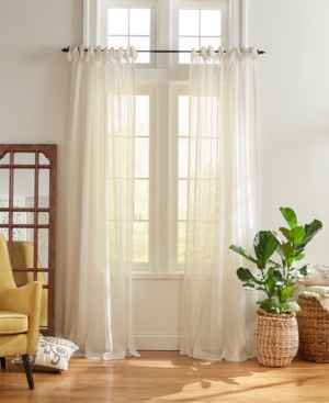 Elrene Vienna Tie-top Sheer Window Curtain In Off-white