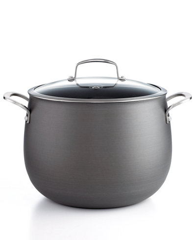 CLOSEOUT! Belgique Hard Anodized 12 Qt. Covered Stockpot, Only at Macy's