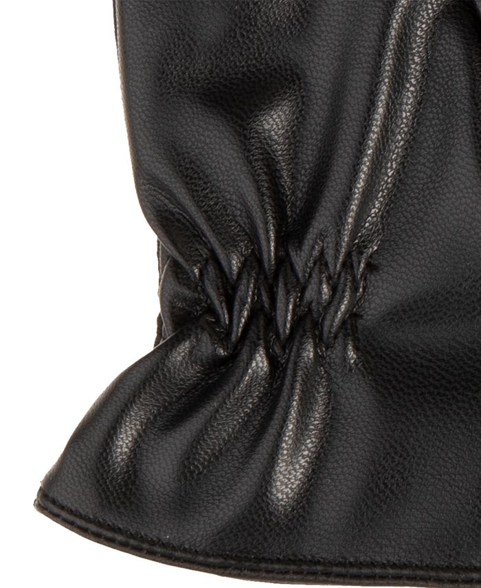 Isotoner Signature Men's SleekHeat Faux Nappa Gloves - Macy's