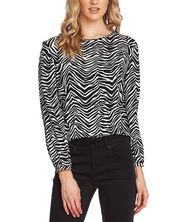 vince camuto zebra sweater