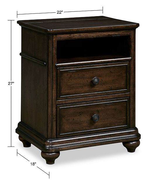 Furniture Lucas Kids Power Outlet Station Nightstand Reviews Furniture Macy S