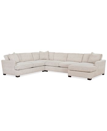 Furniture - Juliam 4-Pc. Fabric Chaise Sectional Sofa