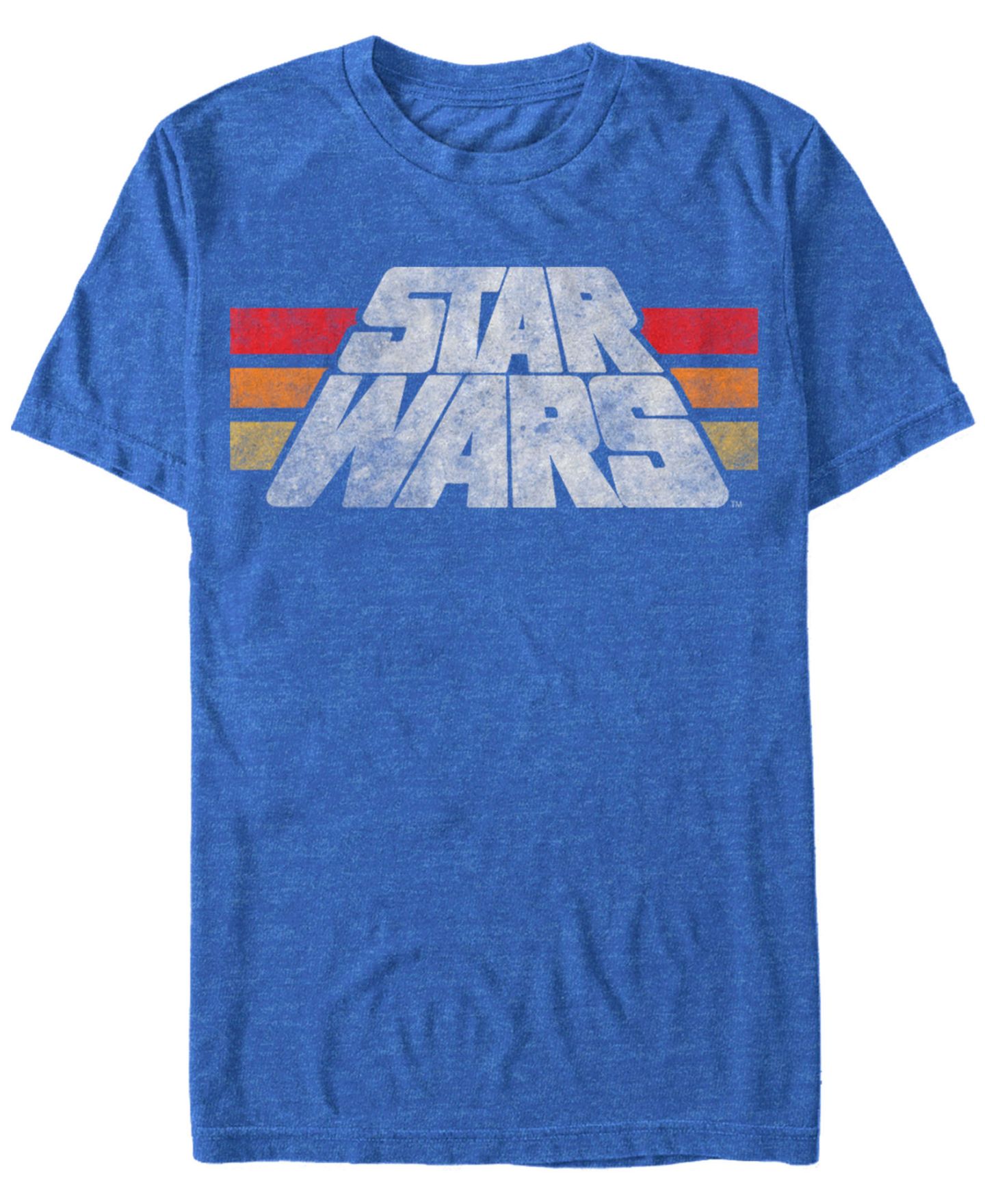 Мужская футболка Fifth Sun Star Wars Classic Retro Distressed Logo Short Sleeve, цвет: Королевский синий — фото 1