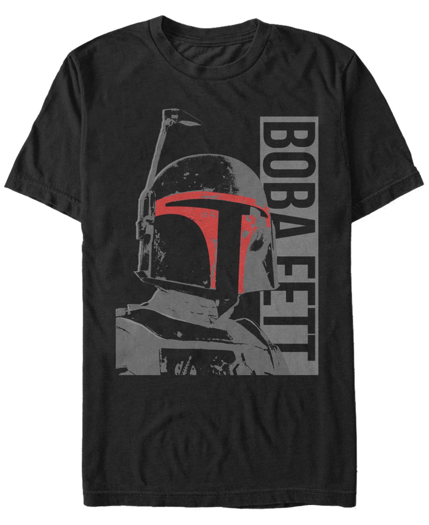 Мужская футболка Fifth Sun Star Wars Classic Boba Fett Helmet Highlights Short Sleeve, цвет: Чёрный — фото 1