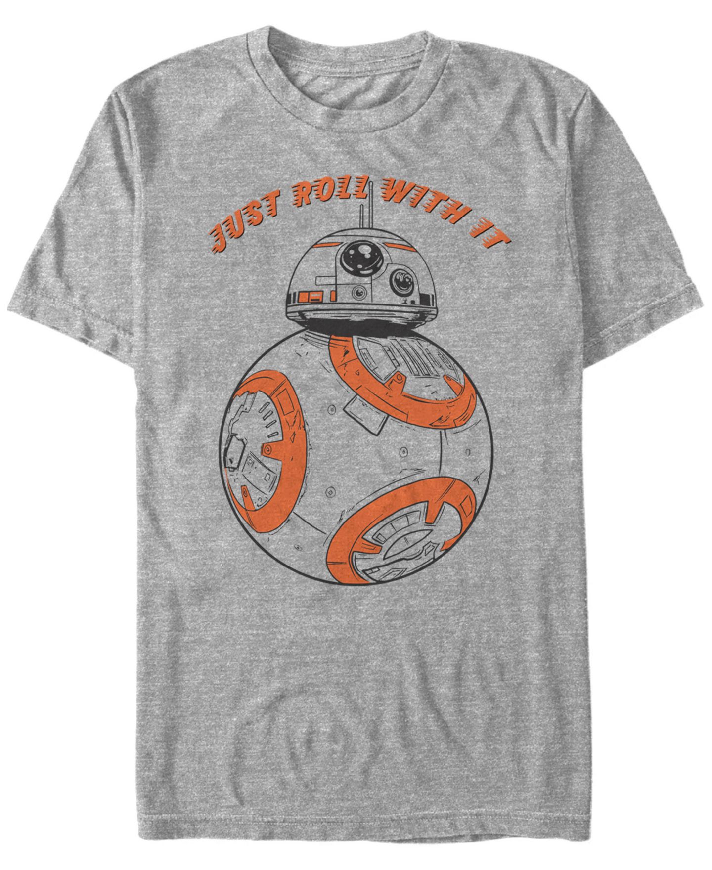 Мужская футболка Fifth Sun Star Wars Bb-8 Just Roll With It Short Sleeve, цвет: Серый — фото 1