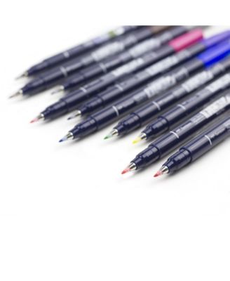 Tombow Fudenosuke Color Brush Pen Set, 10-Pack