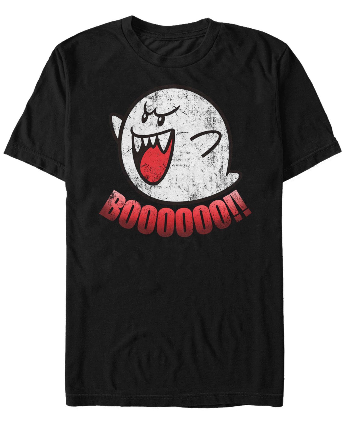 Мужская футболка Fifth Sun Nintendo Classic Boo Ghost Short Sleeve, цвет: Чёрный — фото 1