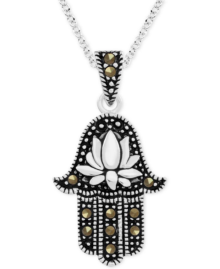 Macy's hamsa necklace top