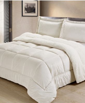Ultimate Luxury Reversible Micromink and Sherpa 3-Pc. Comforter Set, Queen
