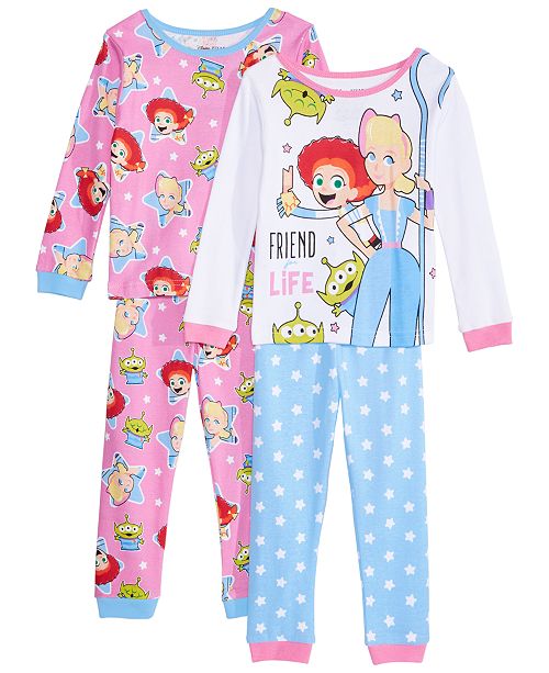 Ame Toddler Girls 4 Pc Cotton Toy Story Pajamas Set Reviews