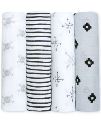 aden by aden + anais - Baby Girls 4-Pk. Lovestruck Classic Cotton Swaddles