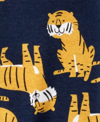 Carter's Baby Boys Cotton Footed Tiger Pajamas