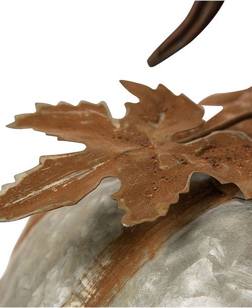 Glitzhome Galvanized Metal Pumpkin Decor Reviews Macy S