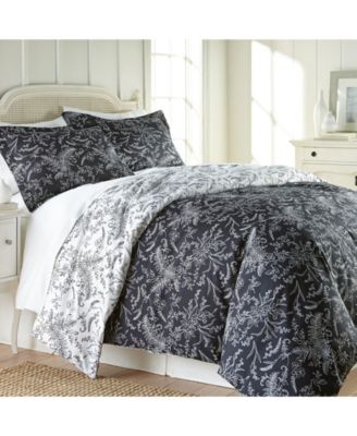 Shop Southshore Fine Linens Winter Brush Reversible Down Alt Comforter Sham Set In Taupe