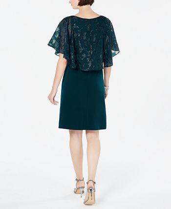 Robe Droite Connected Petite - Noir Et Beige à Motifs Floraux, Taille 10P, Occasion Très Bon état