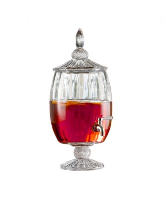 Jay Imports - Madison Optic Glass Beverage Dispenser 1.7 Gallons/217.6 Ounces